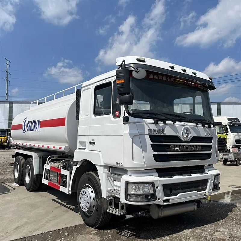 Mobile refueling truck shacman 6x4 oil tanker truck with refueling gun for sale