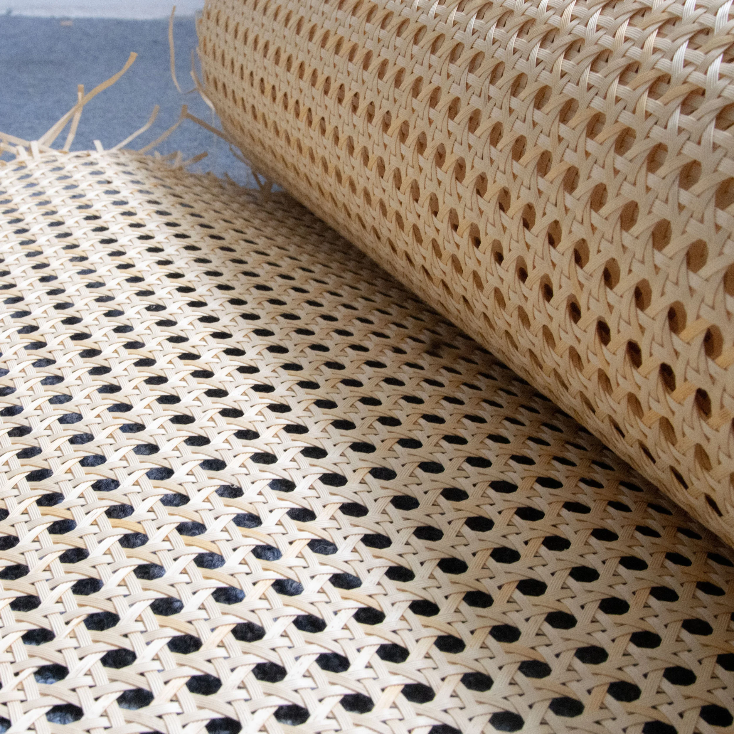 Raw Square Mesh Ecofriendly Rattan Cane Webbing Top A Grade Low Price for indoor/ outdoor furniture from Viet Nam