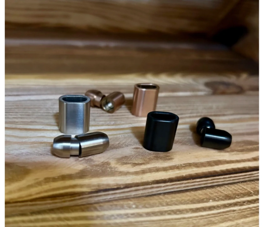 Ювелирные изделия из нержавеющей стали Магнитная застежка DIY Кожаный Браслет Фитинги металлическая аксессуар