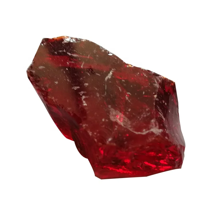 Wholesale Slag Decorative Colorful Red Glass Rock For Landscaping