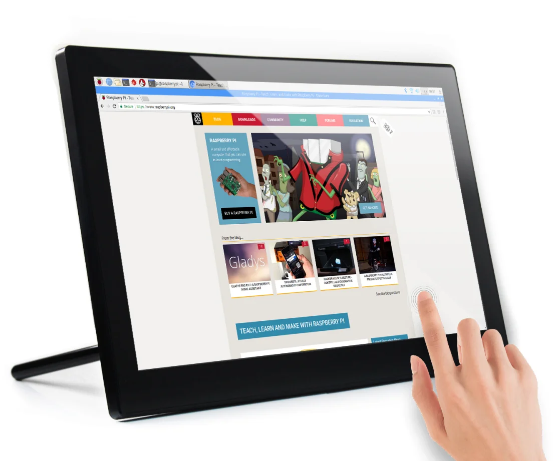 Сенсорный ЖК-экран 13 3 дюймов 1920x1080 высокой четкости для Raspberry Pi PI3 / PI4 BB