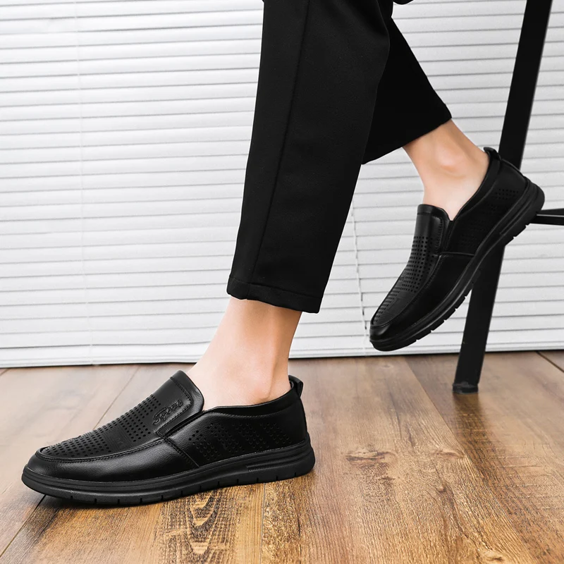 Оптовая продажа, модная повседневная обувь из искусственной кожи, мужские сандалии