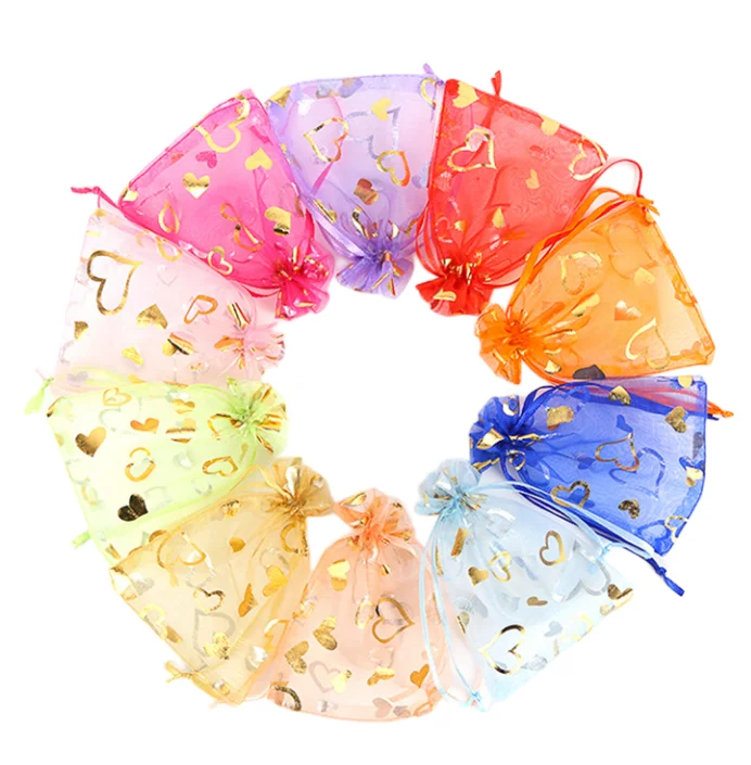 Jewelry Gift Package Bags Organza Yarn Pouch Mesh Gift Pouches Gift Bags