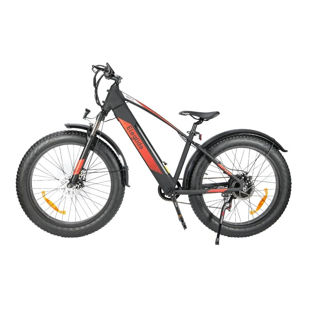 Eleglide Best List Tankroll 26 Inch Fat Tire Dirt Electric Bicycle 48V 500W Powerful Brushless Motor Mountain E Bike