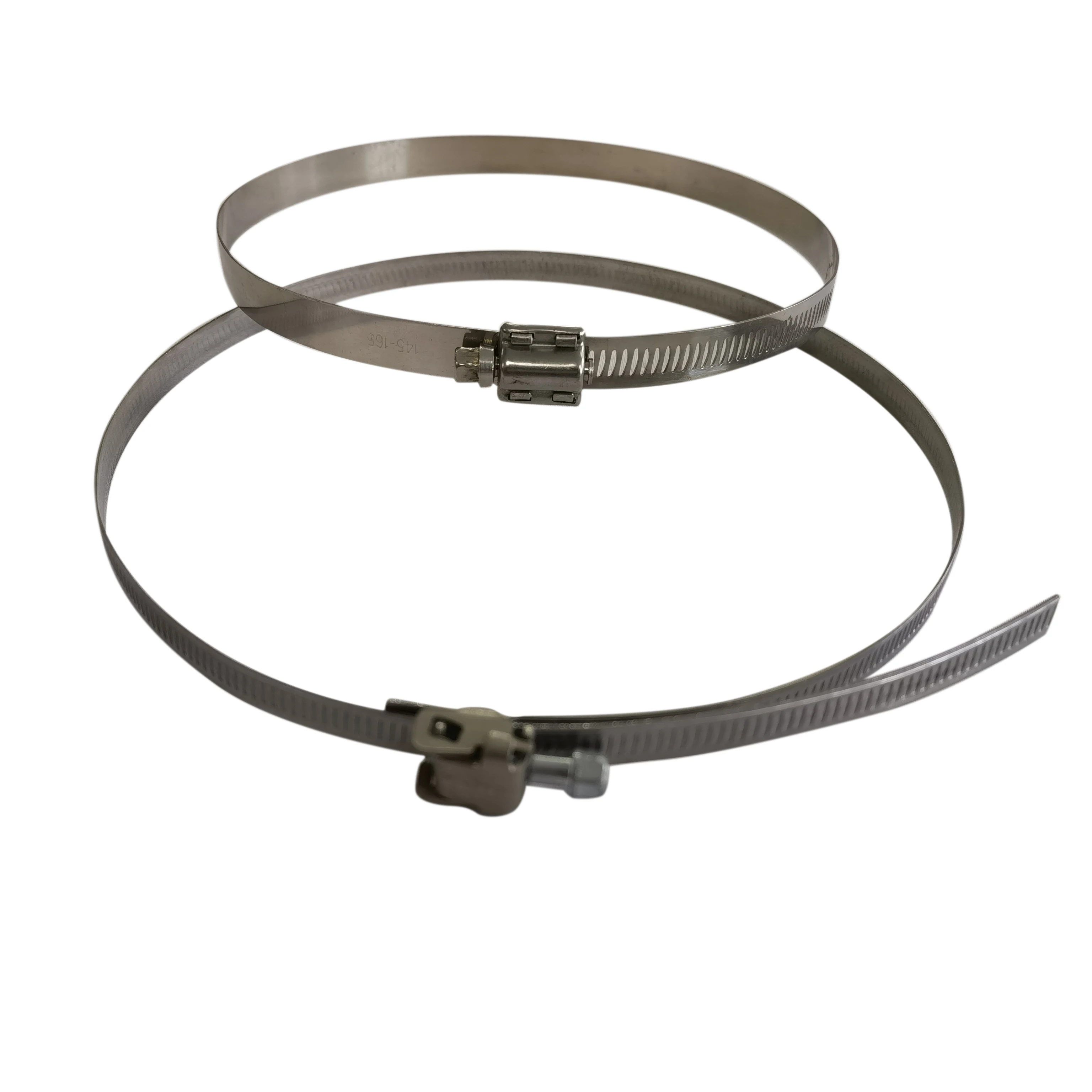 Factory Supply Adjustable Vent Clamps 201 Stainless Steel Metal Hose Tube Clamps