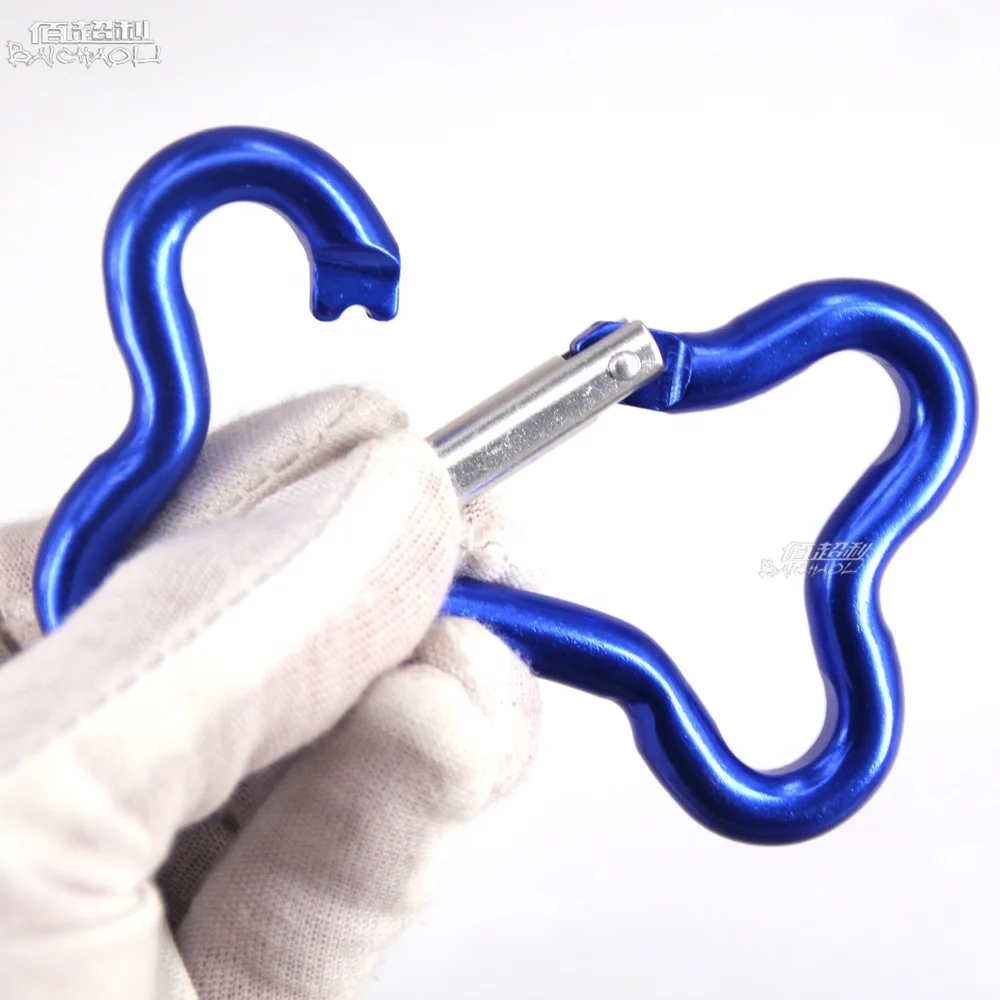 baichao 8# bone 82mm*52mm aluminium alloy carabiner hooks