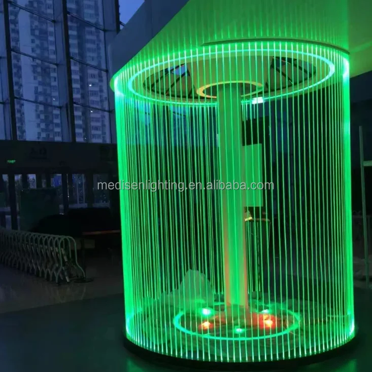 Solid Core PMMA diameter 4mm flexible side glow fiber optic for project 100m/roll