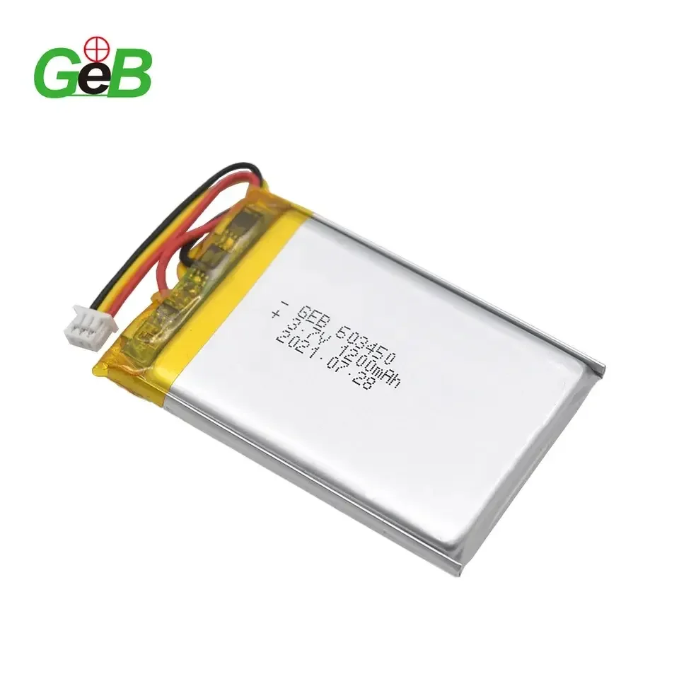 Высококачественная перезаряжаемая 603450 3 7 В 1100 мАч 1200 Lipo батарея с bms и настраиваемыми разъемами для электронных продуктов