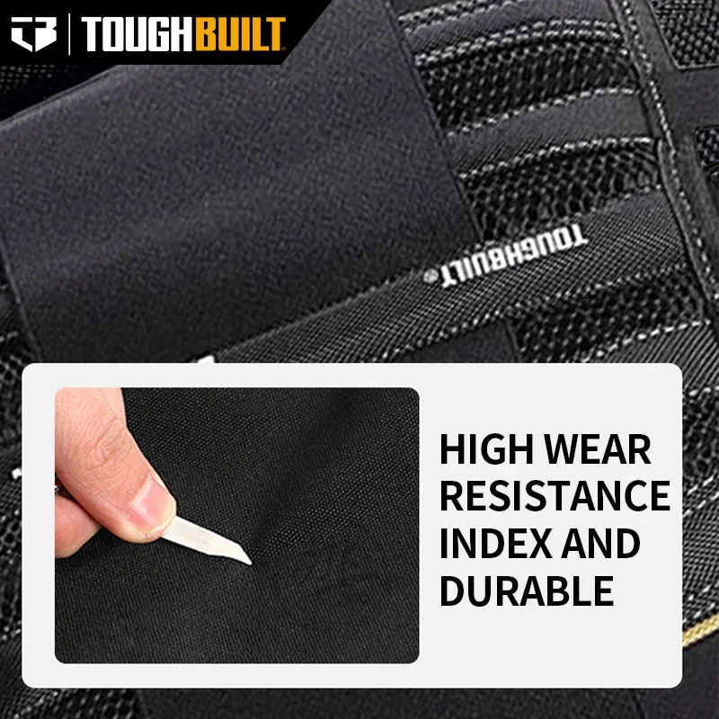 ToughBuilt - Back Support Belt - Large - Attached Suspenders, Comfortable, Durable - TB-45G-L