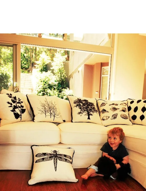 Modern Minimalist Comfortable Decorative Pillow Case Cushion Cover Tree Pattern Sofa White Square Linen Print Pillow Cover