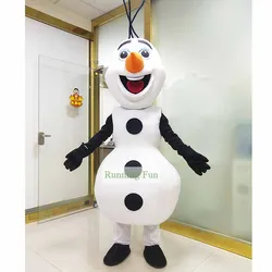 Olaf mascot costumes ,white snowman custom design mascot ,hot sell cartoon fur costumes