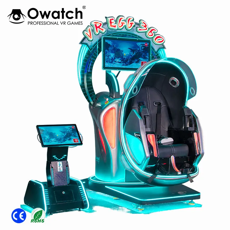 New Business Idea Interactive Games 9D VR Motion Chair Crazy 360 Degree VR Simulator