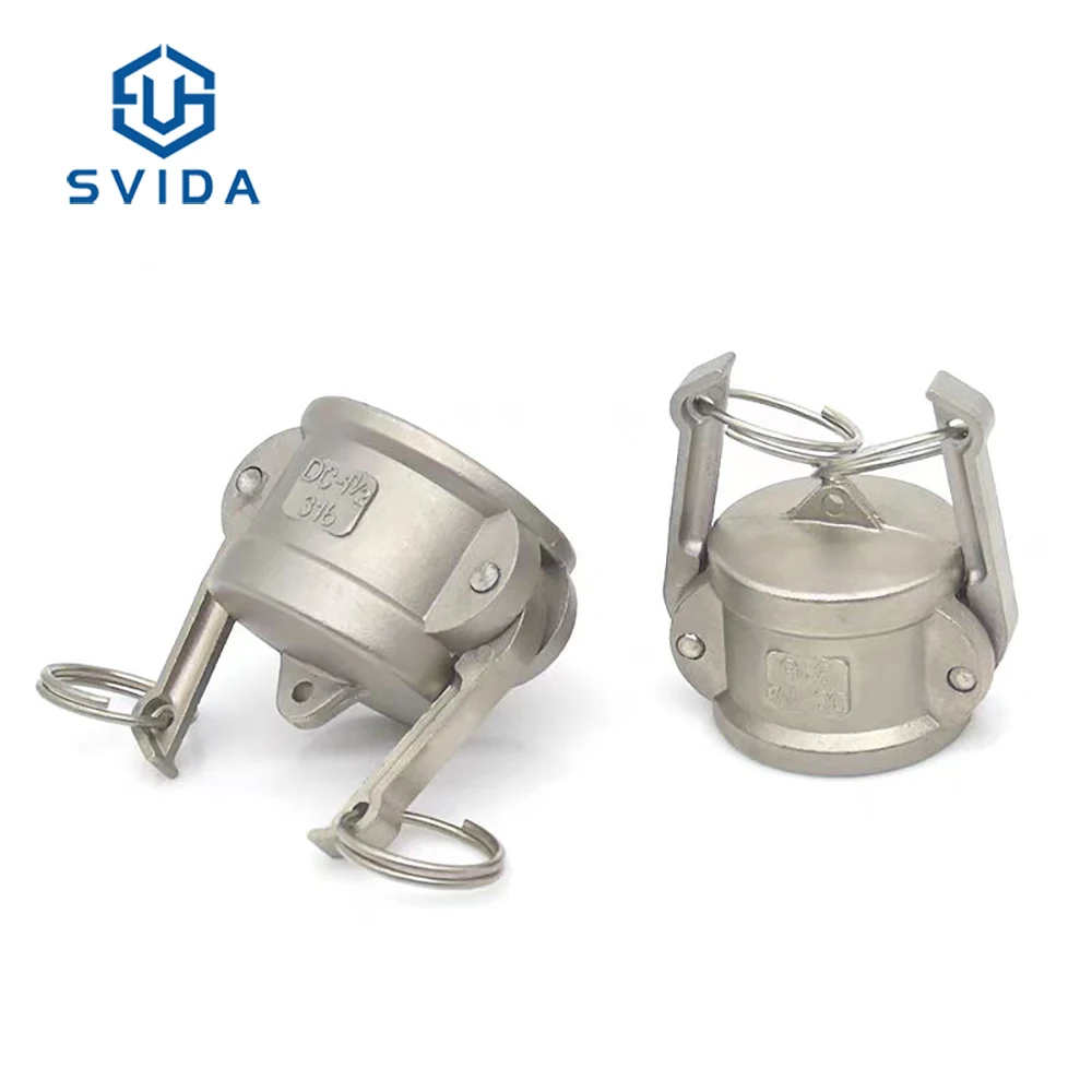 Stainless Steel Global Cam and Groove Hose Fitting DC Type Camlock Gasket Dust Cap