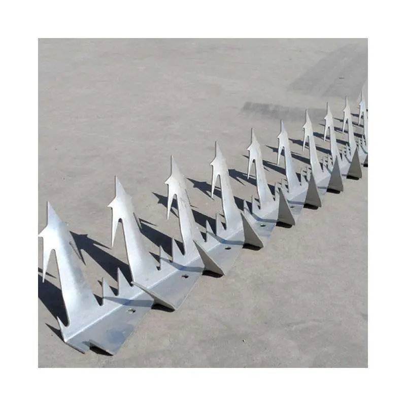 Оцинкованная бритва безопасности анти-восхождение стены шипы для временной