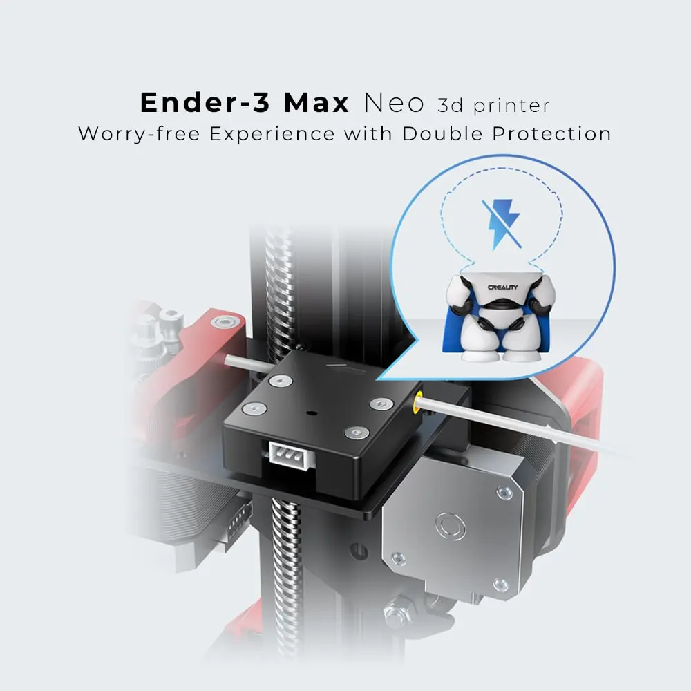 Creality Wholesale Ender-3 Max Neo Large Print Size 300*300*320mm Auto Leveling Dual Z-axis Upgrade Metal Extruder 3D Printer