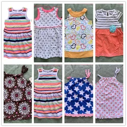 clearance sale cheap dress girls princess skirt cotton baby summer trend baby girl assorted dress overstock