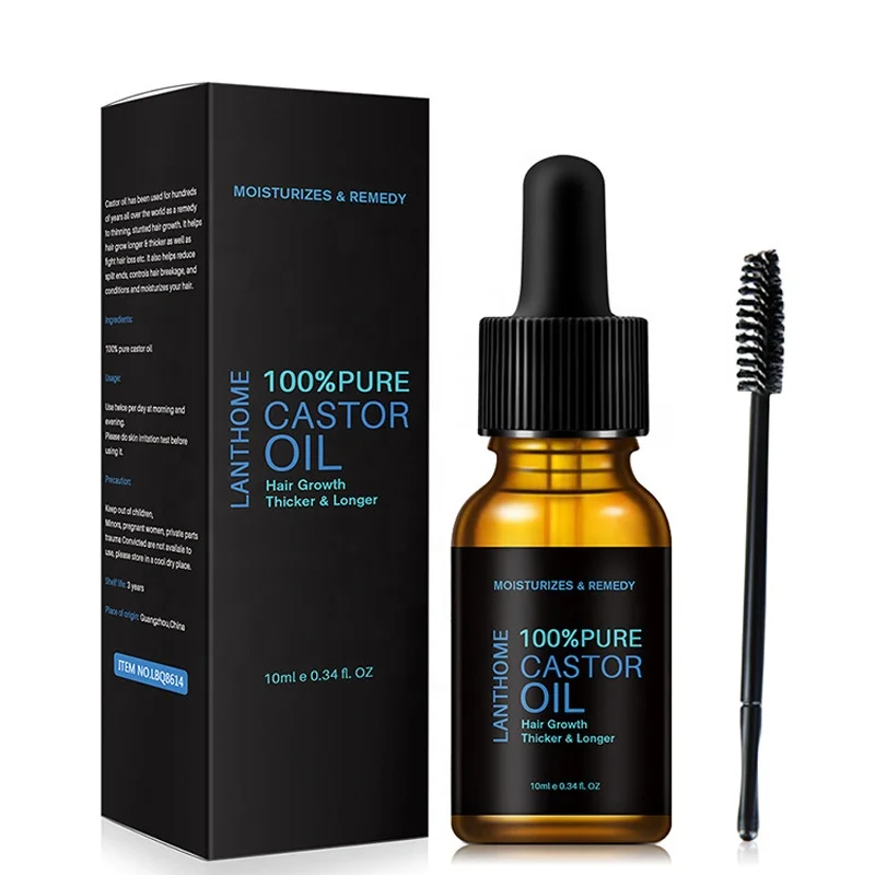 Pure Castor Oil Eyelashes Growth Serum Hair Treatment Eyebrow Fast Growth Liquid Oil Makeup Eyelash Enhancer