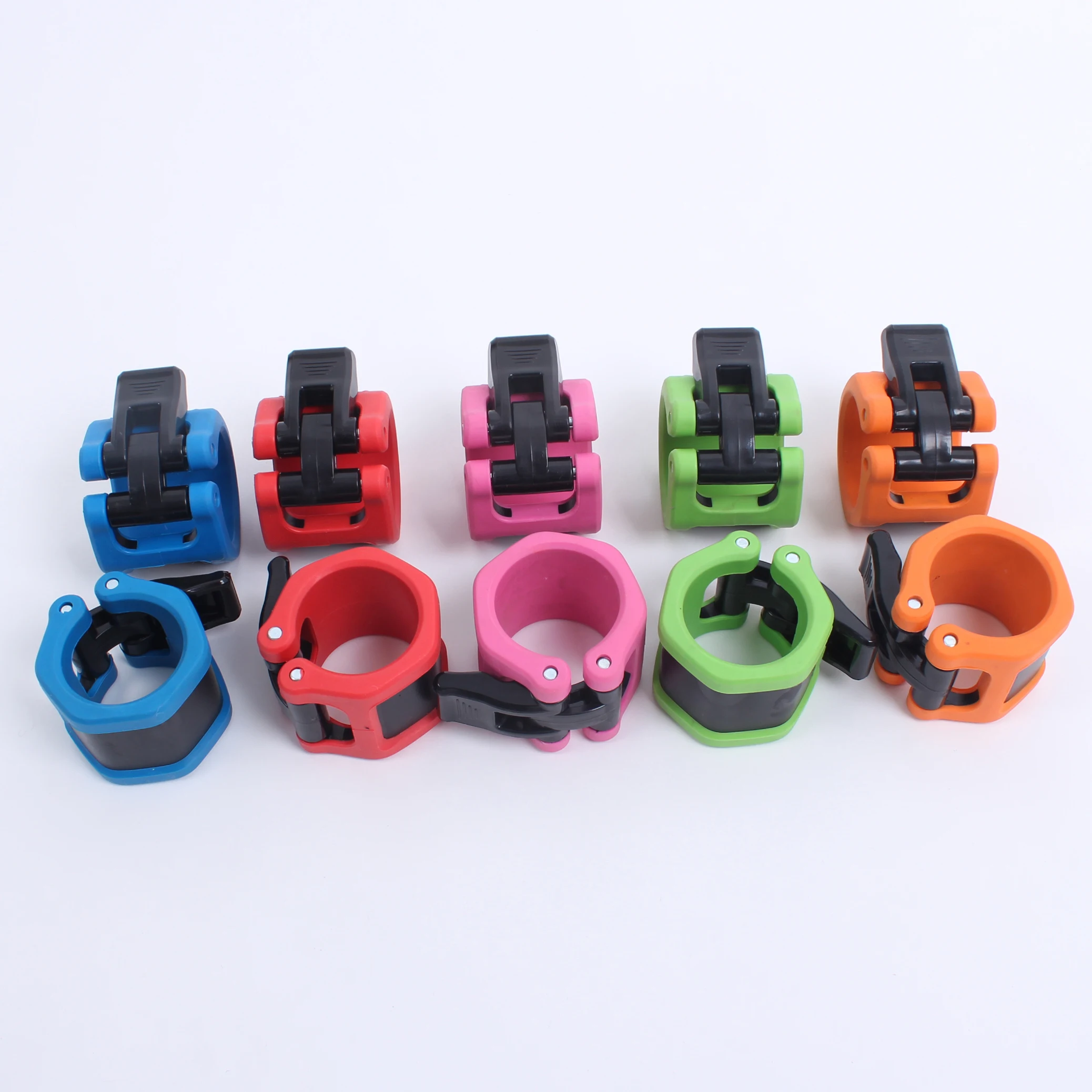 Portable Gym Weight Lifting Workout Barbell Collar Lock Black Star for 25mm/28mm/30mm Threaded End bar