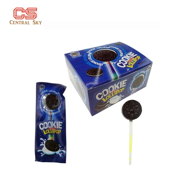wholesale Fluorescence cookie light stick lollipop candy for OEM