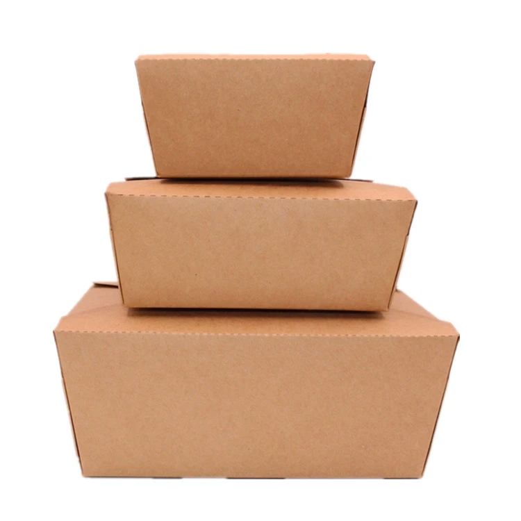 2023 Custom Logo Disposable Take Away Paper Packaging Food Boxes For Restaurant