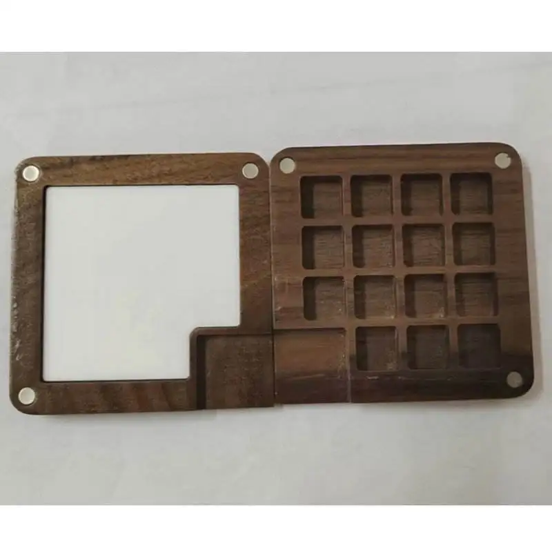 Bview Art High Quality artist Walnut Art Sketch Supplies Watercolor Color Box Multifunctional palette