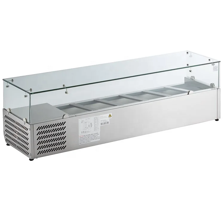 Commercial Refrigerated Salad Bar on Top of Counter