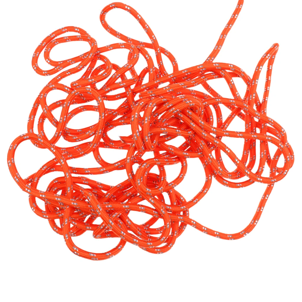 NiuFuRui 20m 8mm Safety Reflective Strap Red Buoyant 10 metre rescue water throw rope bag