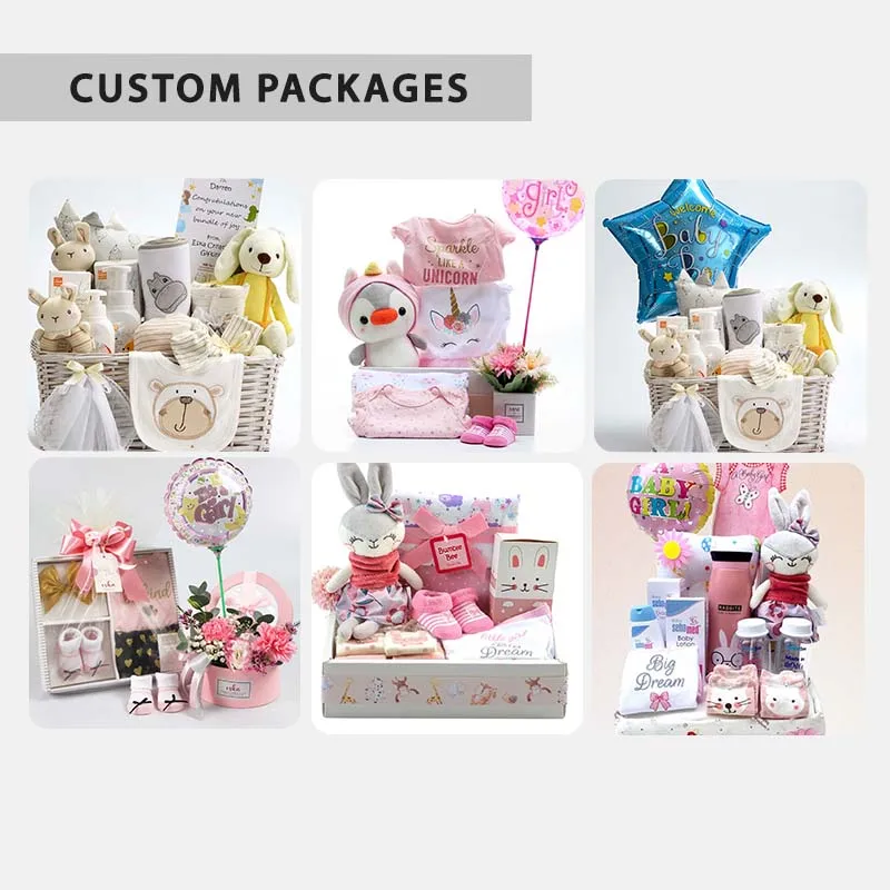 GDTEX Custom GOTS Organic Cotton new design baby gift set Newborn sleepwear baby onesie 100% Cotton baby clothes set for 0-1y