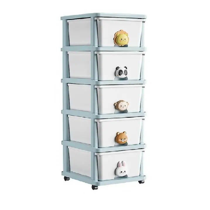 Furniture Living Room Wardrobe Cartoon Storage Cabinet Lovely Design Drawer Plastic Organizers