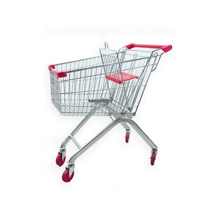 factory price supermarket trolley unfold shopping cart