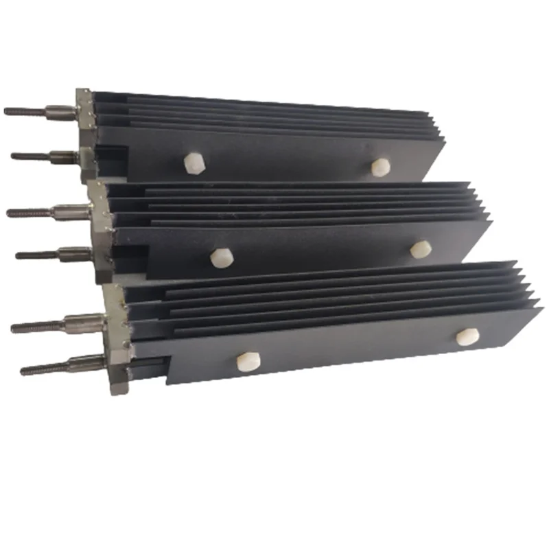 Iridium ruthenium coated titanium electrode for salt water electrolysis cell