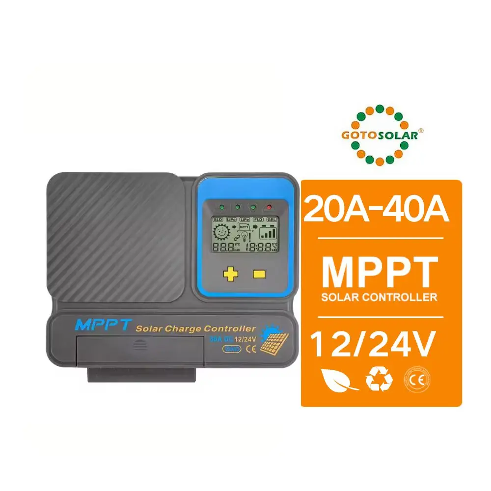 Контроллер солнечного заряда GT MPPT220/DMPPT230D/MPPT240D с отслеживанием максимальной мощности 20a 30a 40a 12v/24v MPPT