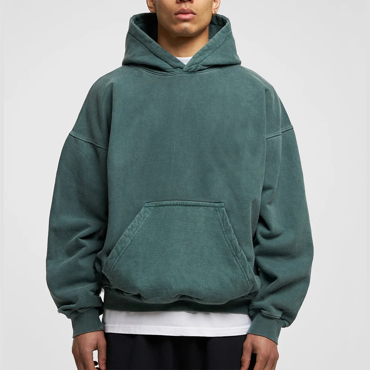 custom logo fleece heavy black hoddies oversized unisex blank high quality thick 100% cotton cropped hoodie men