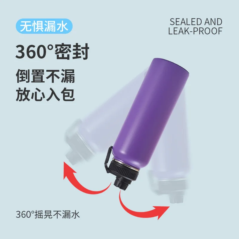 Custom Logo Vacuum Insulation Stainless Steel Cold and Hot Water Bottle Label Printer