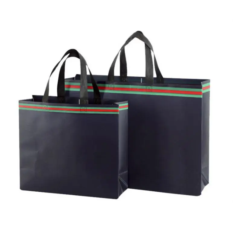 Wholesale eco-friendly custom shopping tote bag reusable laminated non woven bag with logo