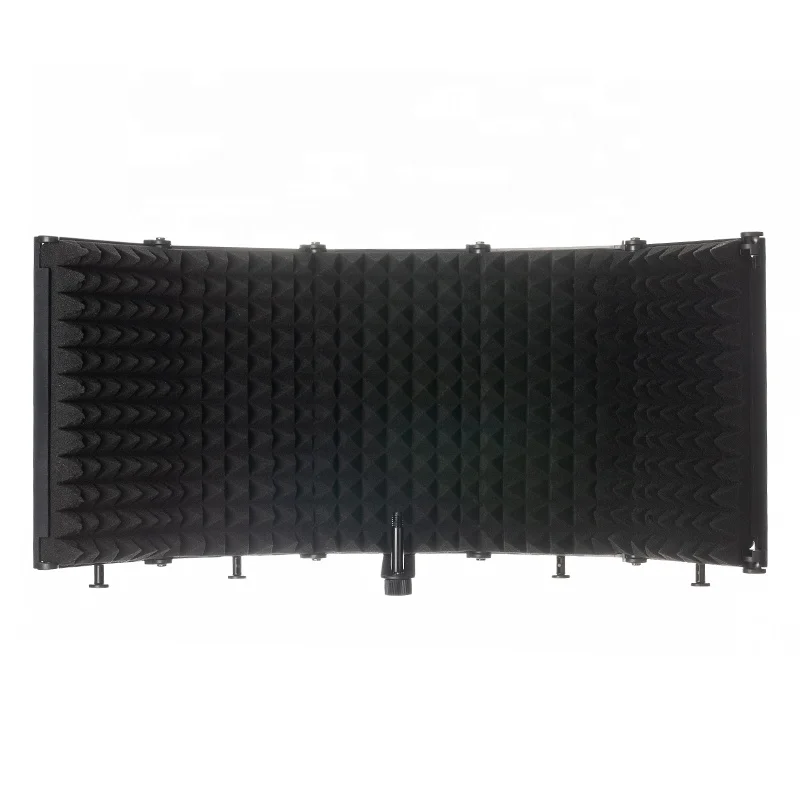 
5 panel widescreen recording microphone vocal reflexion filter portable mic sound Isolation shield 