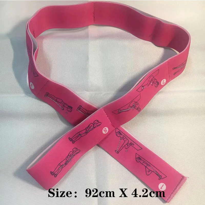 Slimming Resistance Band Yoga Auxiliary Stretching Belt Adult Latin Training Elastic Bands Beginner Pilates Multi-Functional