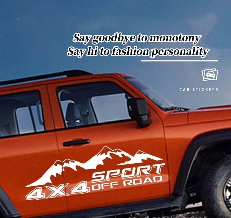 Custom printing modern design decoration decal truck personality creative popular full car body stickers