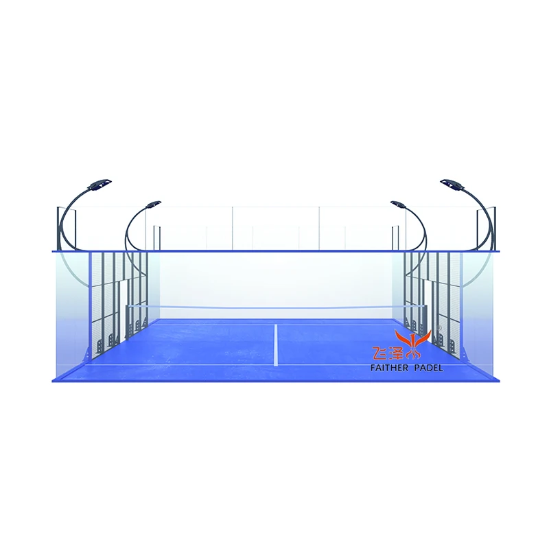 Tennis Court Fencing Suppliers Stadium Galvanized Chain Panoramic Padel Court