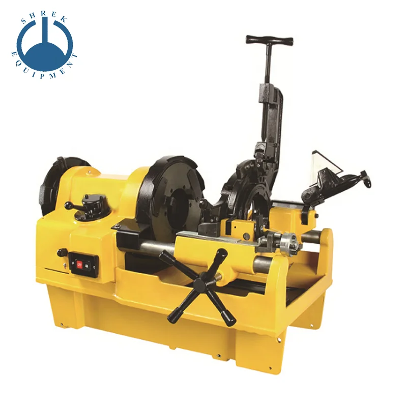 6 inch gas oil pipe high precision threading machine three-speed round steel metric electric threading machine