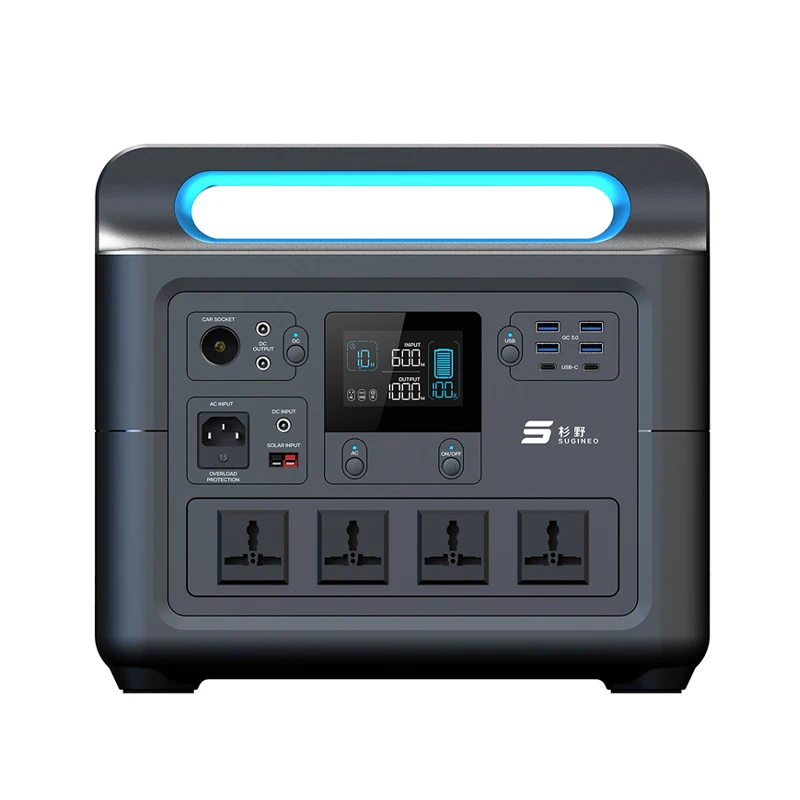 Портативная уличная электростанция, генератор для офиса, кемпинга, рыбалки, 110 В, 220 В переменного тока, 1000 Вт