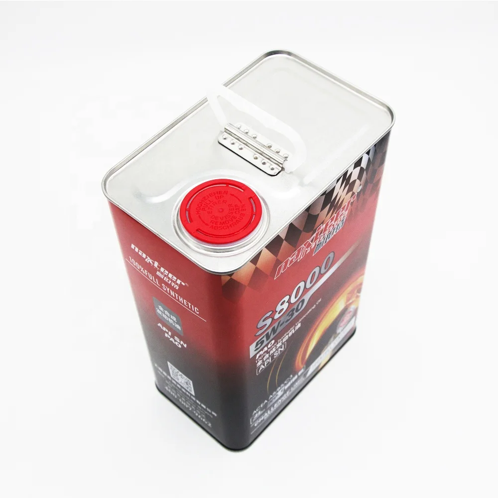 Empty Engine Oil Can 4 Liter Litre square Motor Tin Cans Container