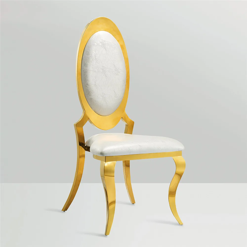 Wholesale Stainless Steel Leather Dining Clear Banquet Chiavari Luxury King Event Gold Metal Chair Throne Wedding Chairs
