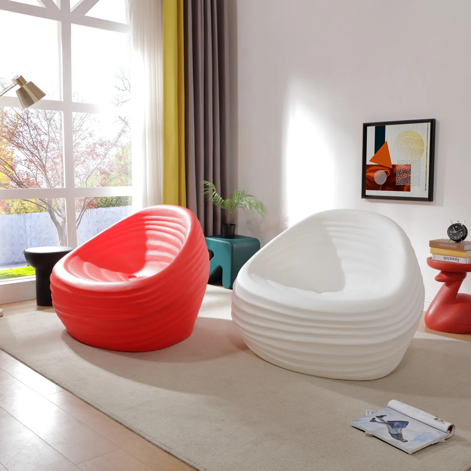 Y036 Thread surface Chair personalized leisure sofa other outdoor art decoration Garden balcony special leisure Chair stool
