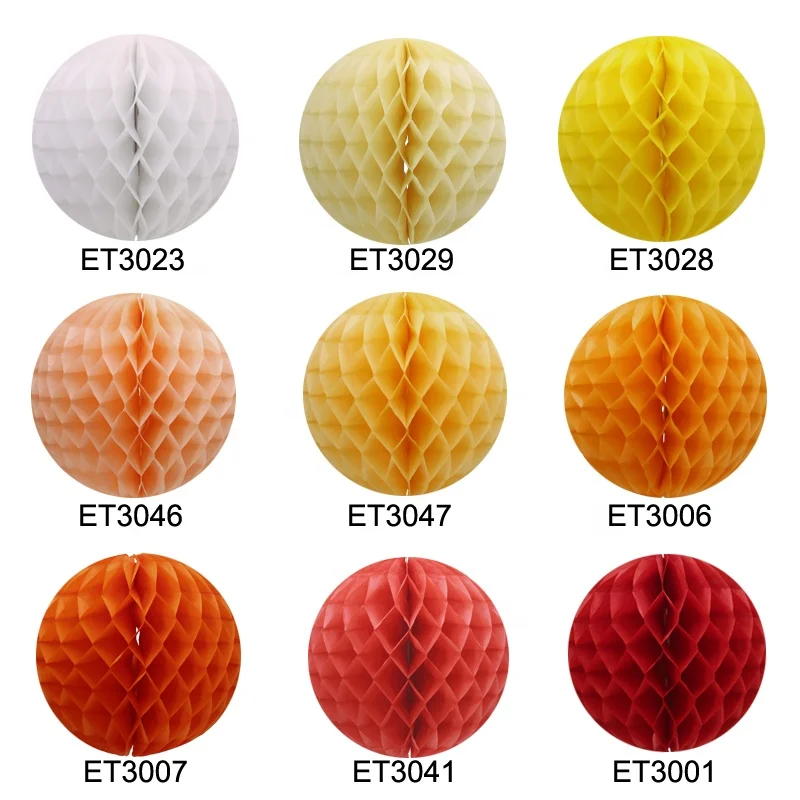 2021 wholesale Colorful Party supplies 25cm Tissue Paper Honeycomb Balls birthday wedding new year daily decorations