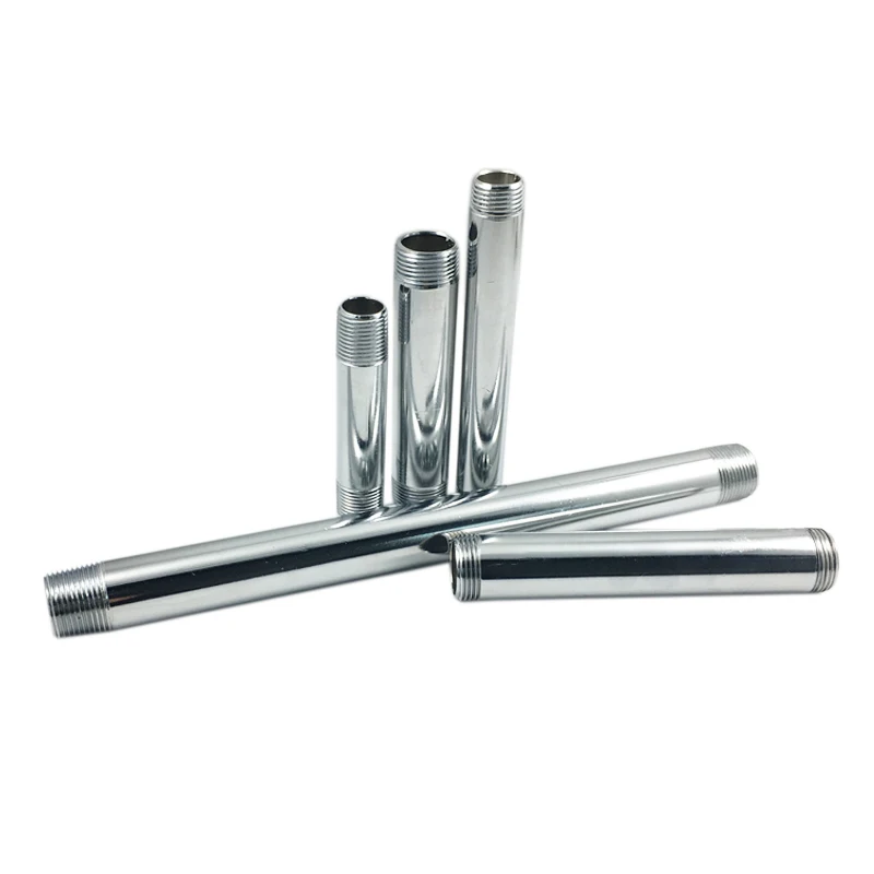 1 inch steel pipe nipple sandblasted carbon steel 1/2 inch X 10CM pipe nipples SCH40 welded pipe nipple