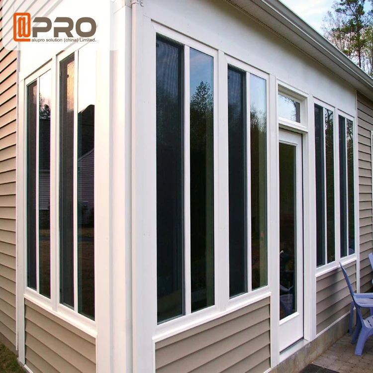 New Design high-end modern new design casement window aluminium window frame design window glass veranda aluminium topbright