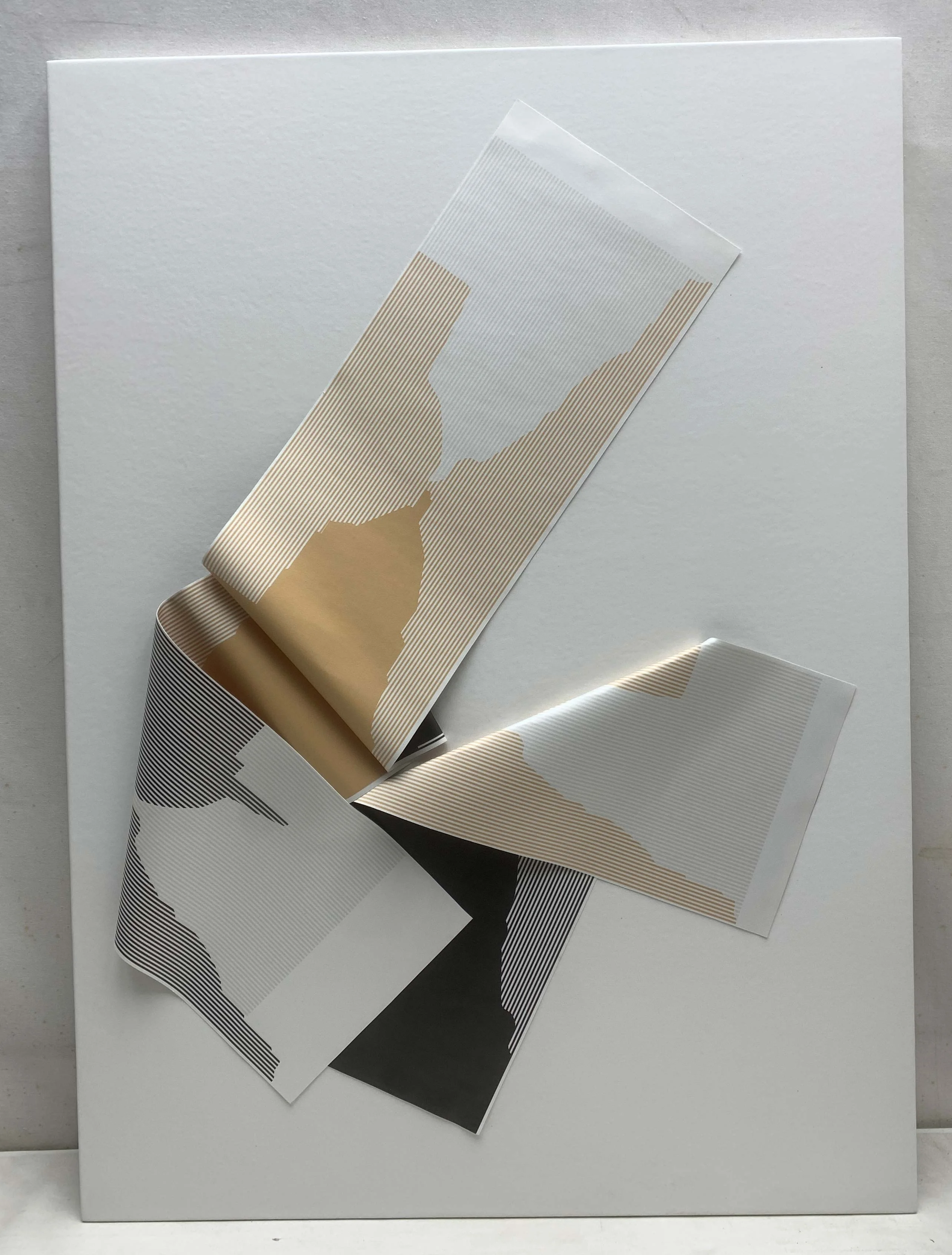 JZ новый дизайн большой 3D домашний декор настенное искусство смешанные Медиа художественное произведение ручной работы абстрактная живопись ткань