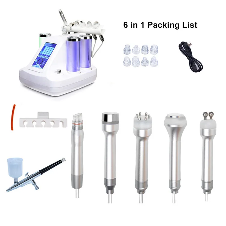 The latest facial cleaning machine 6 in 1 microdermabrasion for spa and salon use