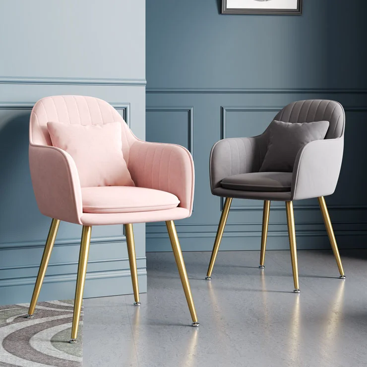 Manufacturer gold nordic velvet round dining  set 6 chairs rattan modern luxury leather dining room chair